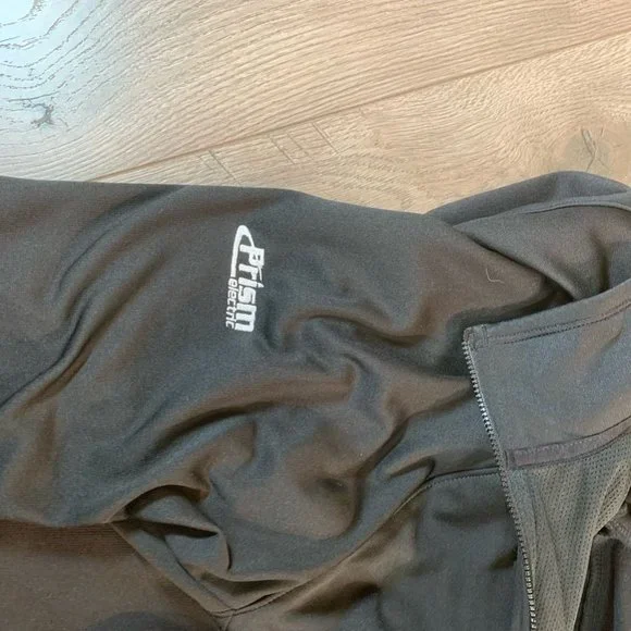 The North Face Mens Windbreaker Jacket Black Zipper Pockets Logo Collar L - Picture 3 of 7